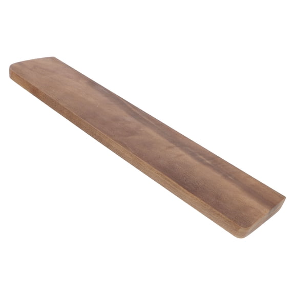 Hytrove Brown Wooden Wrist Rest for Keyboard, Ergonomic Comfortable Hand Support, Angled Desk Pad for Home Office Typing