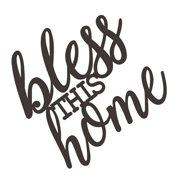 Hytrove Letter Decor For Wall Letter Wall Decor Metal Black 1Pcs