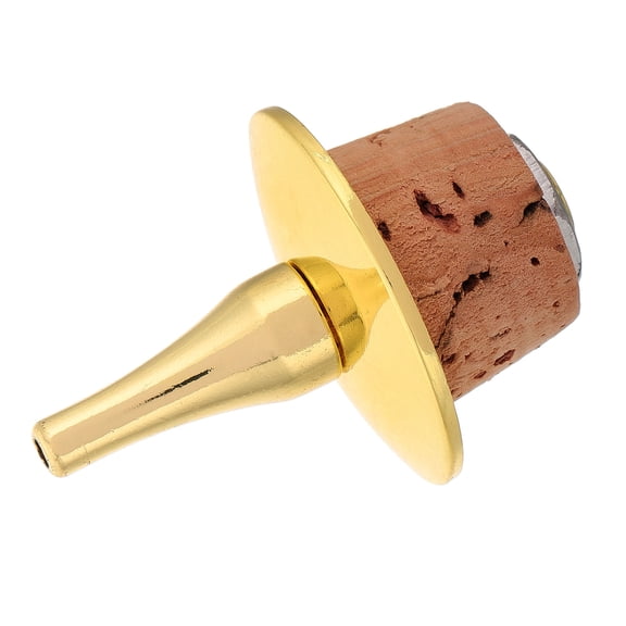 Hytrove Liquor Bottle Pour Spouts with Cork 1Set Golden Metal Practical Design for Cocktail Preparation