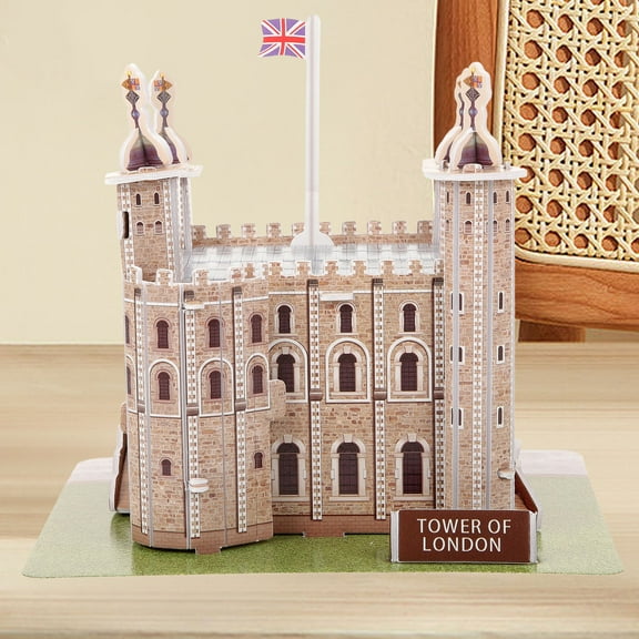Hytrove London Tower Bridge Puzzle 3D London Tower Puzzle Khaki 1 Set