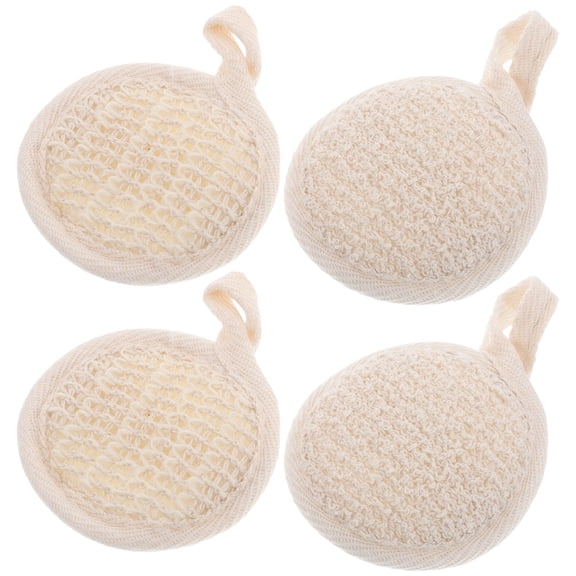 Hytrove Lightweight Beige Loofah Pad for Universal Fit and Versatile Usage Shower