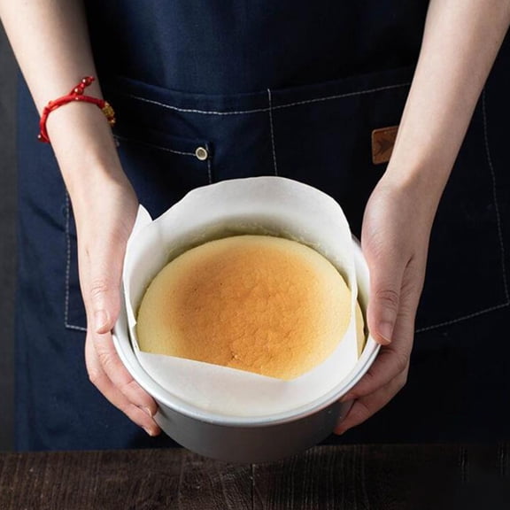 Hytrove Non-Stick White Silicone-Coated Cake Pan Liners for Oven and Microwave Baking, and Easy Release