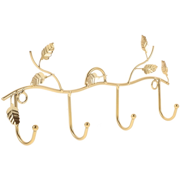 Hytrove Golden Nordic Style Iron Wall Hook Multi Functional Home Clothes Hanger