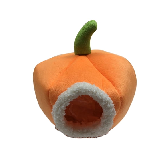 Hytrove Orange Pet Bed House Warm Nest for Hamster Mice and Small Animals Comfortable Material