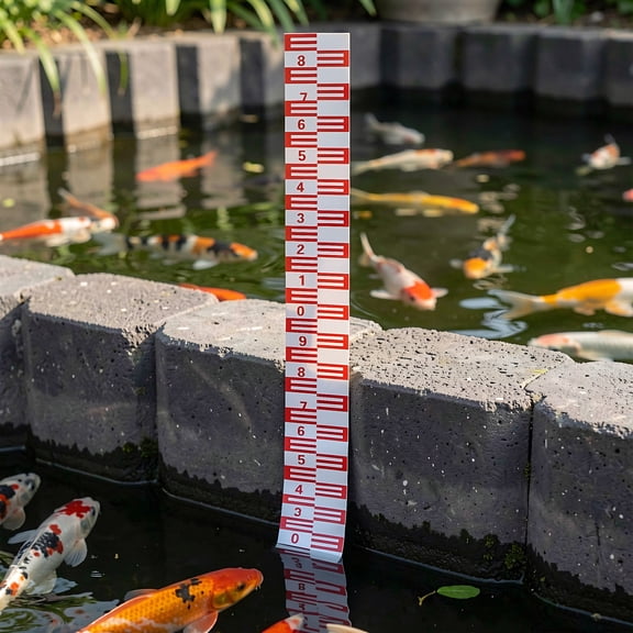 Hytrove Premium Reflective Water Level Gauge Sticker for Accurate Pool, Pond, and Lake Measurement