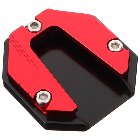 Hytrove Red 5.8x5.3x0.4In Motorcycle Kickstand Plates For Scooter And Bicycle With Extended Base Design