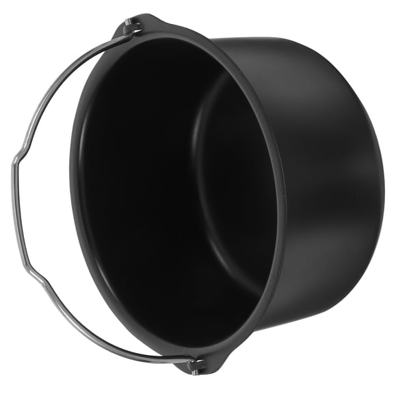 Hytrove Round Cake Baking Pan for Air Fryer Non-Stick Baking Mold in Black 1Pcs