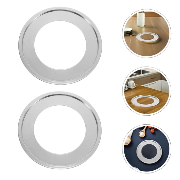 Hytrove Stainless Steel Steamer Ring Adapter Plated Silver for Home Use High Heat Resistant
