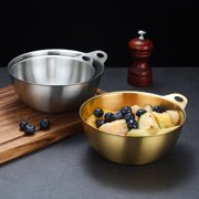 Hytrove Desert Bowl Salad Bowl Silver Stainless Steel 1Pack