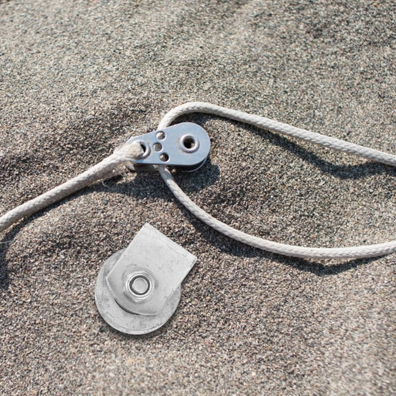 Hytrove Pulley Wheel for Rope Silver Stainless Steel 1Pack
