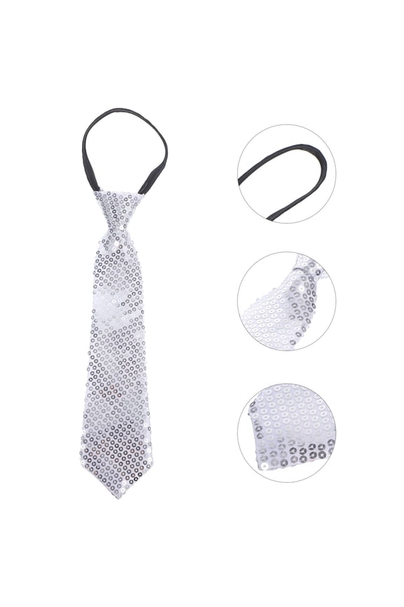 Sparkling Tie Necktie Polyester Costume Accessory Party Decoration 1Pack