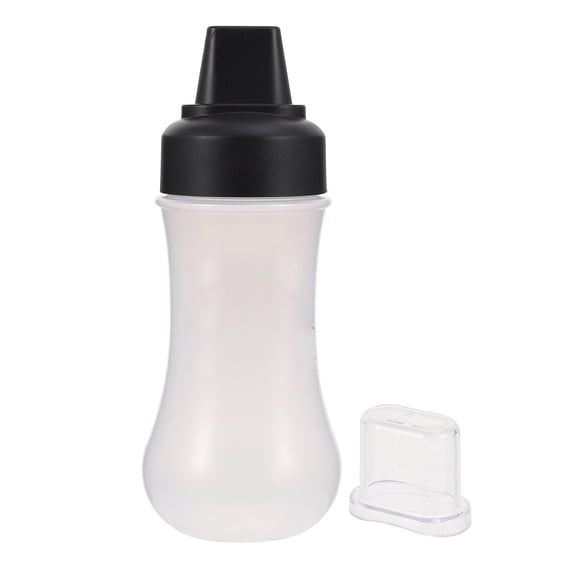Hytrove Ketchup Dispenser Squeeze Bottle Black Plastic 1Pcs