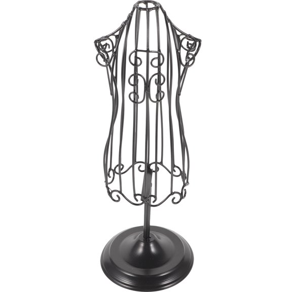 Hytrove Sturdy Iron Model Stand for Pet Clothes Display Without Wrinkles Black Coat Hanger