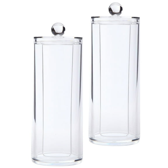 Hytrove Hair Tie Organizer Box Transparent 2Set 7.7X2.8X2.8In