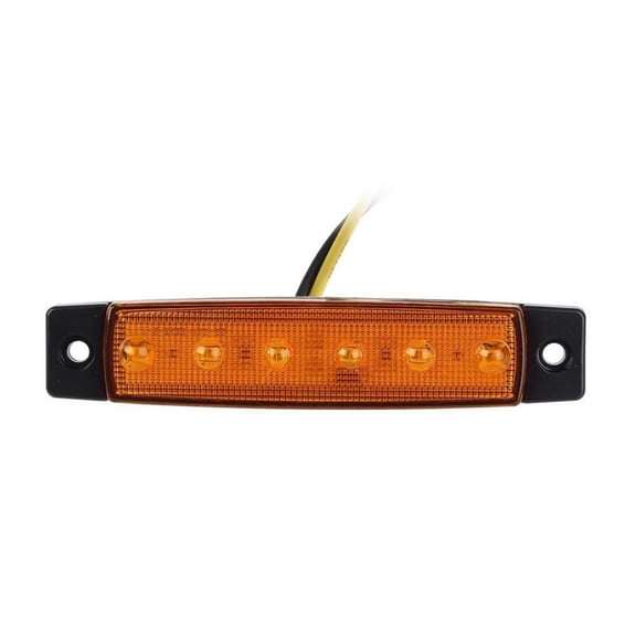 Hytrove Truck Tail Lights Orange LED Waterproof Dc 12V Multi Function Stop Turn Tail Light for Trailer