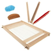Hytrove Assorted Color Wooden Loom for Knitting Durable DIY Weaving Tool