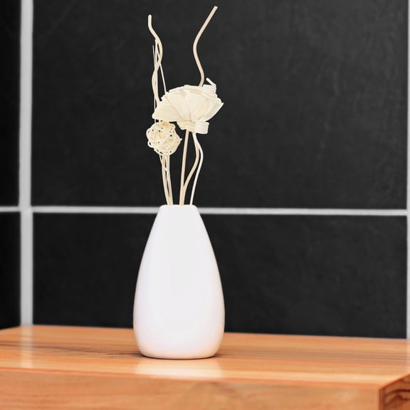 Hytrove Flower Shaped Essential Oil Diffuser Stick in White Rattan Wood