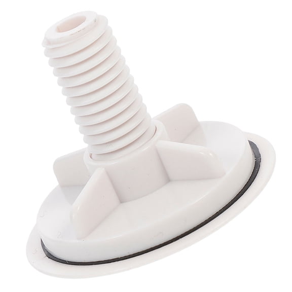 Hytrove White ABS Sink Hole Cover for Kitchen and Bathroom Threaded Installation
