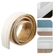 Hytrove Xpe Foam 3D Wall Trim Skirting Border, White, Strong Adhesiveness, Removable, for Home Decoration