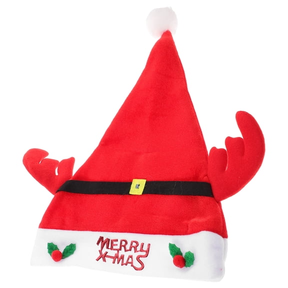 Hytrove Funny Animal Hats Red Velvet Holiday Party Hat 1Pack