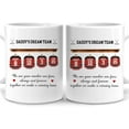 thumbnail image 1 of Hyturtle Personalized Mug Gift For Dad - Dad's Team - Fathers Day Gift From Daughter Son Wife - Birthday Christmas Gift For Men Dad Stepdad Uncle - Custom Name Coffee Cup Ceramic Mug 11oz -15oz, 1 of 4