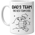 thumbnail image 1 of Hyturtle Personalized Mug Gift For Dad - Dad's Team - Fathers Day Gift From Daughter Son Wife - Birthday Christmas Gift For Men Dad Stepdad Uncle - Custom Name Coffee Cup Ceramic Mug 11oz -15oz, 1 of 5