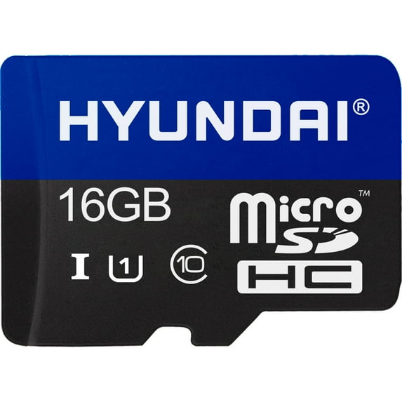 Hyundai 16GB Micro SDHC Card With Adapter, Class 10 / U1 Speed – SDC16GU1