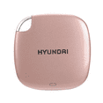 thumbnail image 1 of Hyundai 512GB Ultra Portable Data Storage Fast External SSD, PC/MAC/Mobile- USB-C/USB-A, Dual Cable Included, Rose Gold - HTESD500RG, 1 of 4