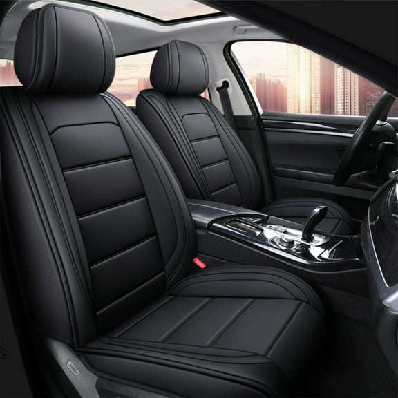 Hyundai Accent, Sonata, Tucson, Veracruz, XG350, Black, PU Leather, Premium, 5 Pieces