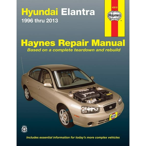Haynes Hyundai Elantra 1996 Thru 2013 Automotive Repair Manual