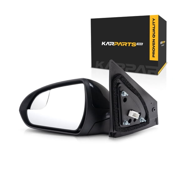 For Hyundai Elantra 2017 2018 2019 2020 Door Mirror Driver Side | Power Glass | Non-Heated | Paintable | Replacement For HY1320224 | 87610F3050, 87610F2260