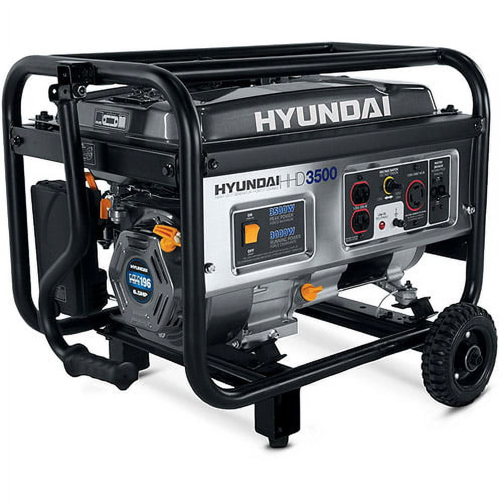 Hyundai HHD3500Ca 3500Watt Portable HeavyDuty Power Generator, CARB