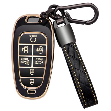 Key Fob Accessory Hyundai Hyundai Key Fob Cover Pink - Protective Case For Elantra, Accent, Kona, Santa Fe, Tucson & Other Hyundai Models 2025 Hyundai Santa Fe Key Fob Cover