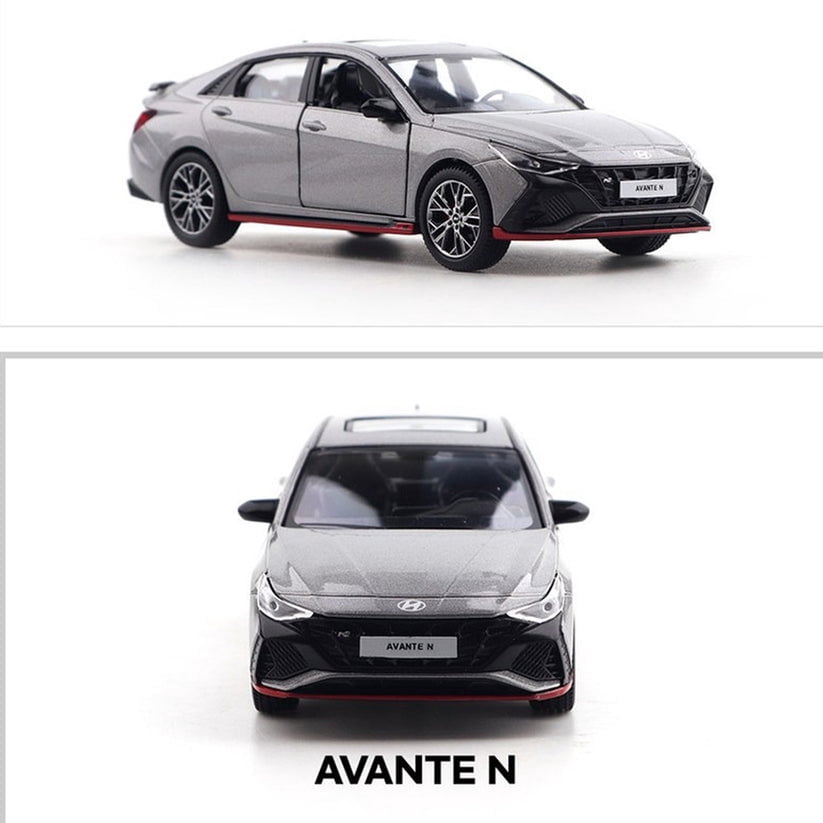 Hyundai Motor Car [Elantra Avante N] Diecast 1:38 Scale Miniature ...