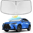 thumbnail image 1 of for Hyundai Santa Fe 2019-2024 Windshield Sun Shade - 4 Layers Car Sunshades for Front Windows Shade Cover Custom Fit Santa Fe Sun Visor 240T Retractable Shade Blocks UV Rays Car Accessories-tss, 1 of 10