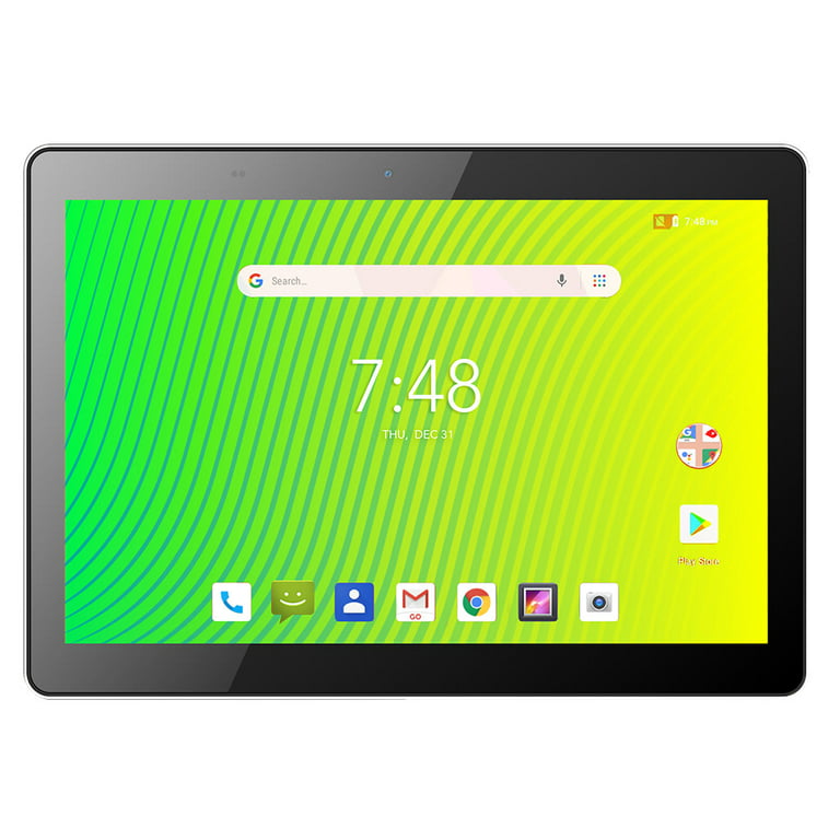 Hyundai Technology Koral 10X3 10” HD Tablet, Android 9.0 Pie, 2 GB RAM, 32  GB Storage, Dual Camera, Quad-Core Processor, Wi-Fi, Android 9.0, Silver