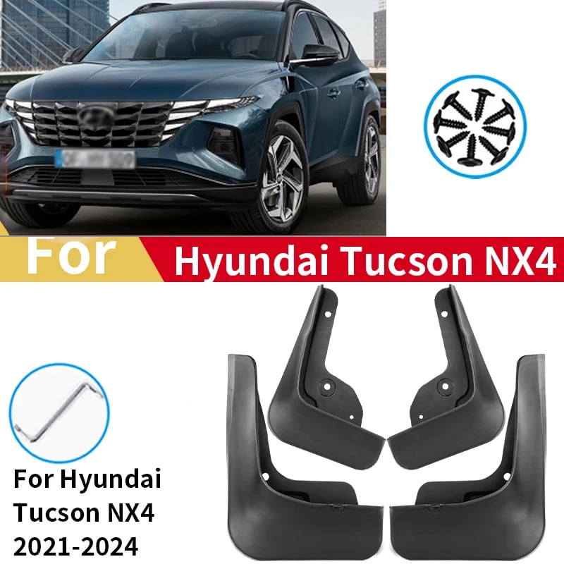 Hyundai Tucson-4pcs Mudguards For Hyundai Tucson NX4 Hybrid N Line Mud ...