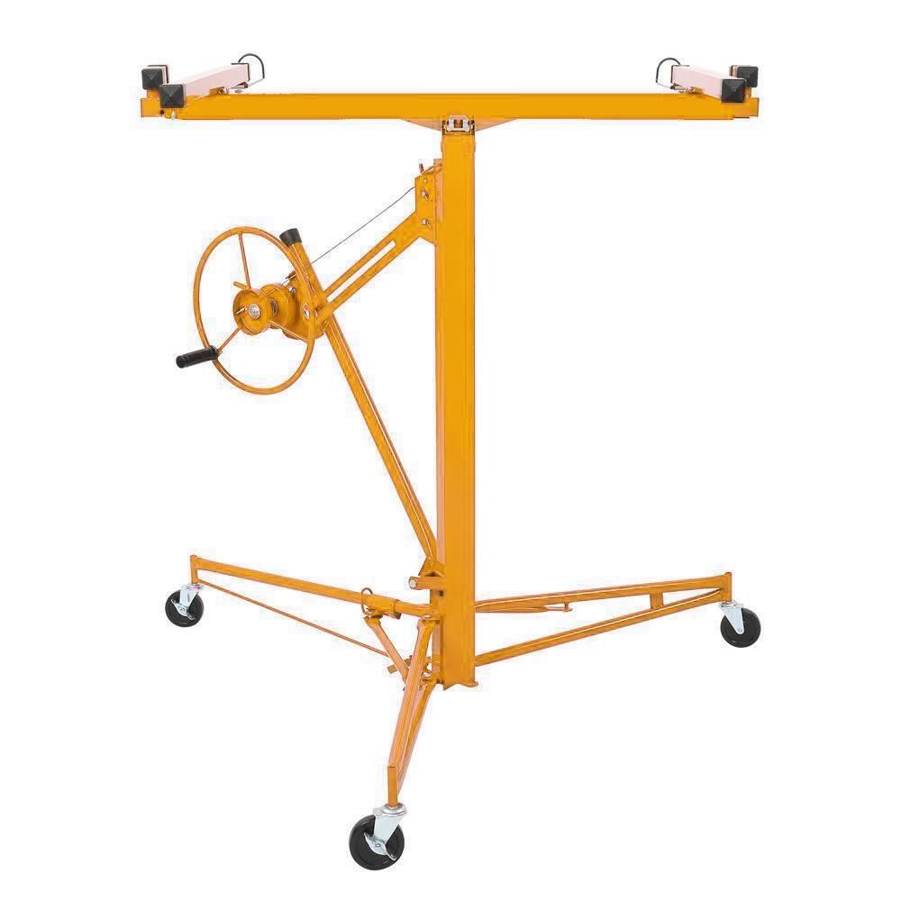 Hyxoo 11' Drywall Rolling Lifter Panel Hoist Jack Caster Construction ...