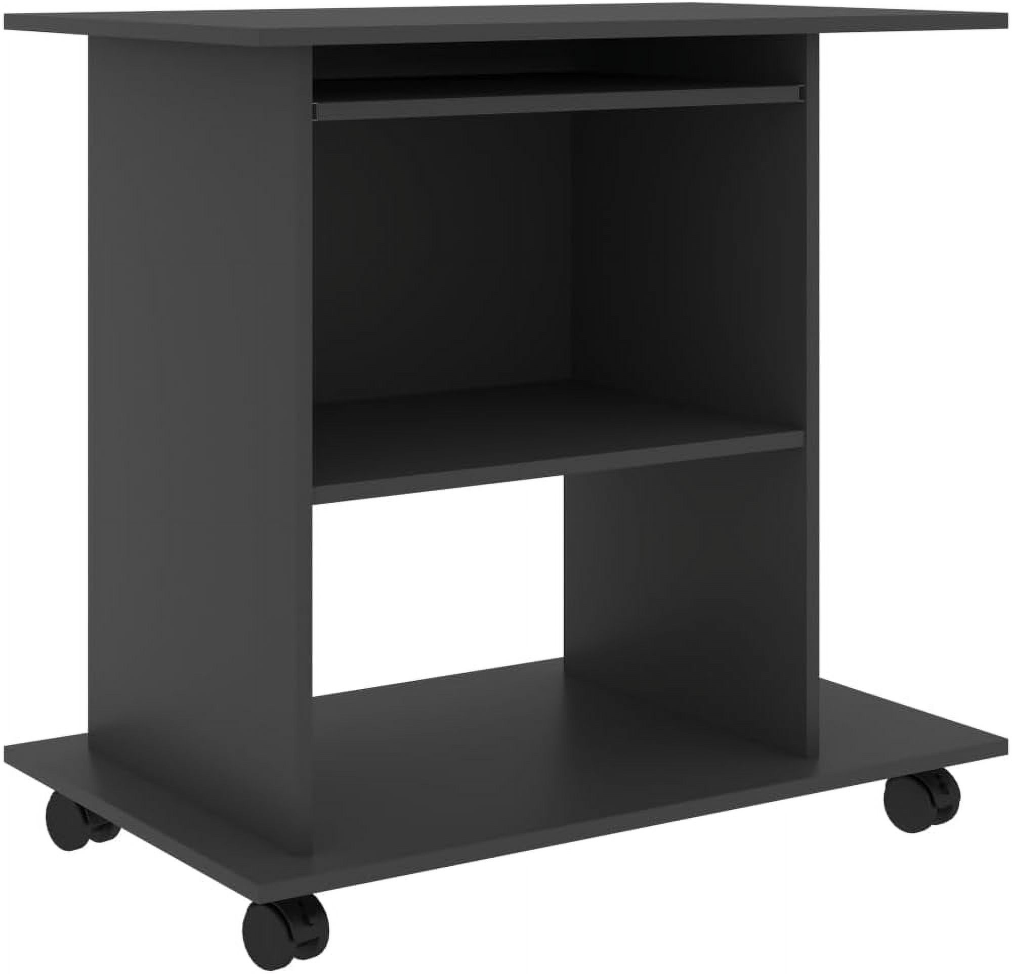 Hyxoo Gray Computer Desk - Compact Design with Ample Workspace ...