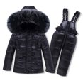 thumbnail image 1 of Hzgobj Boy Snow Pant And Jacket Toddler Girl Snowsuit Winter Clothes Snow Bib Kid Coat Child's Baby Boy's Girl's Down Warm Jacket Coat Jumpsuit Rompers Suit Winter Windproof Ski Suit for 1-3Years, 1 of 2