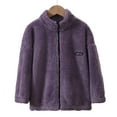 thumbnail image 1 of Hzgobj Boys Girls Full Zip Fleece Jacket Sherpa Outwear Coat Fall Winter for 3-14Y, 1 of 3