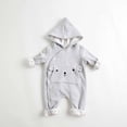 thumbnail image 1 of Hzgobj Cotton Baby Romper Newborn Baby Knitted Clothes Longsleeve Jumpsuit Outfit for Boy and Girls Hoodie Set, 1 of 9