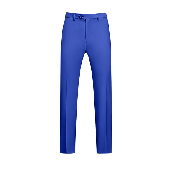 Hzgobj Men's Classic Fit Dress Pants Relaxed Fit Flat Front Straight Formal Pants Lightweight Wrinkle Free Expandable Waist Suit Pants Chino Slack Trousers Lightweight Casual Comfy Trousers