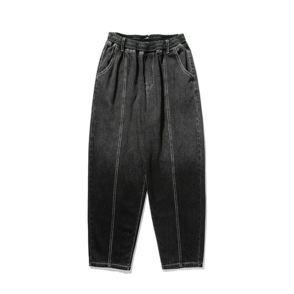 Hzgobj Men's Loose Fit Baggy Jeans Casual Streetwear Wide Leg Hip Hop Oversized Denim Pants Casual Straight Wide Leg Loose Fit Vintage Skateboard Denim Pants Street Twill Cargo Pants