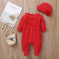 thumbnail image 1 of Hzgobj Newborn Baby Girl Clothes Infant Floral Print One-Piece Romper+Jumpsuit+Bodysuit+Hat, 1 of 9