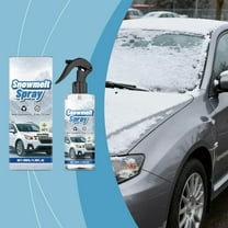 Hzgobj Snow Melt Spray Ice Remover Fast De Icing Anti Freeze Windshield Cleaner Clear View Protects Glass Quick Acting Winter Snow Removal Solution for Cars Windows Driving Safety Deep Cleaning-A