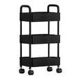 thumbnail image 1 of Hzrsly 3 Tier Kitchen Storage Cart with Armrests, Versatile Organizer for Kitchen, Living Room, Bathroom, Easy-Move Casters, Sturdy Construction, Easy to Clean, 1 of 6