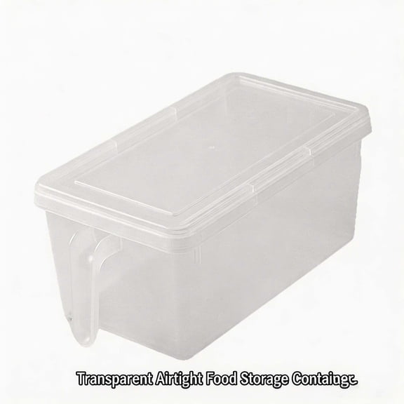 Hzrsly Airtight Kitchen Storage Drawer Refrigerator Produce Bin with Sliding Design Food-Grade Plastic Vegetable Organizer Leakproof Fresh Keeping for Fridge and Kitchen Countertop