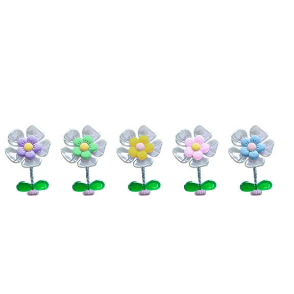 Hzrsly Car Bobble Head Flower Ornament for Dashboard Unique Design Cute Interior Decor Easy Installation for Car Enthusiasts Gift Idea