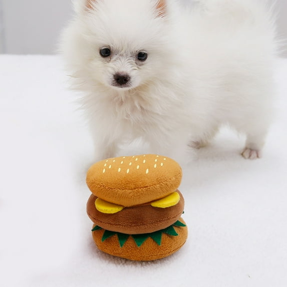 Hzrsly Cat Plush Toys Cute Cat Toys and Fries Burger pet Supplies Toys(Hamburg)